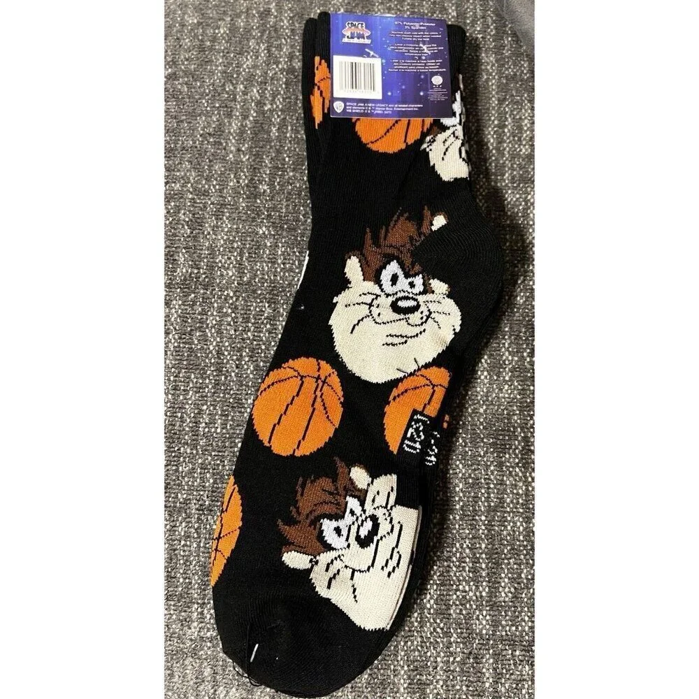 3 pair Of Space Jam A New Legacy Socks Size 6 -12 Each Pair Is Different